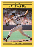 Mike Schwabe - Detroit Tigers (MLB Baseball Card) 1991 Fleer # 351 Mint