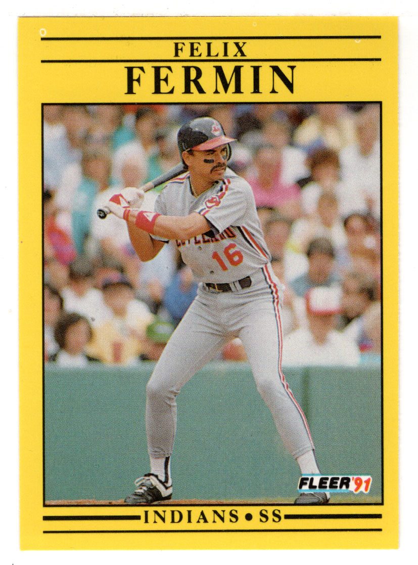 Felix Fermin - Cleveland Indians (MLB Baseball Card) 1991 Fleer # 367 Mint