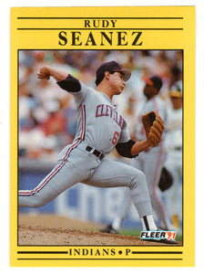 Rudy Seanez - Cleveland Indians (MLB Baseball Card) 1991 Fleer # 376 Mint