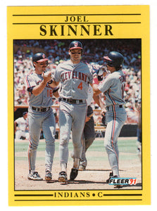 Joel Skinner - Cleveland Indians (MLB Baseball Card) 1991 Fleer # 377 Mint