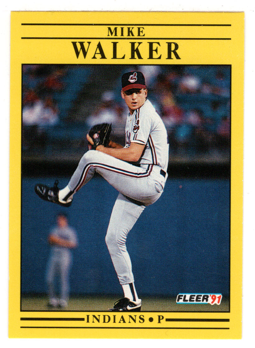 Mike Walker - Cleveland Indians (MLB Baseball Card) 1991 Fleer # 381 Mint