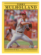 Terry Mulholland - Philadelphia Phillies (MLB Baseball Card) 1991 Fleer # 408 Mint