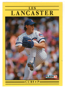 Les Lancaster - Chicago Cubs (MLB Baseball Card) 1991 Fleer # 424 Mint