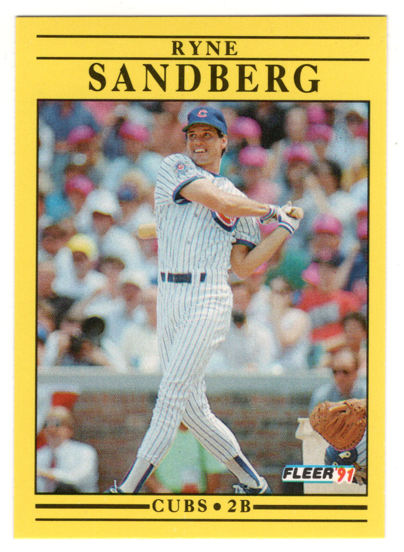 Ryne Sandberg - Chicago Cubs (MLB Baseball Card) 1991 Fleer # 431 Mint