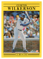 Curtis Wilkerson - Chicago Cubs (MLB Baseball Card) 1991 Fleer # 438 Mint