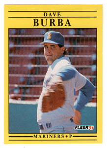 Dave Burba RC - Seattle Mariners (MLB Baseball Card) 1991 Fleer # 447 Mint
