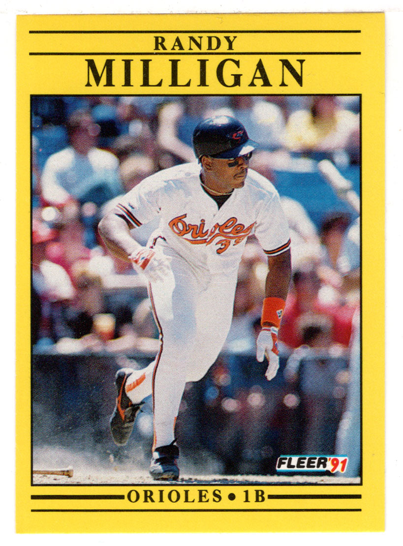 Randy Milligan - Baltimore Orioles (MLB Baseball Card) 1991 Fleer # 484 Mint