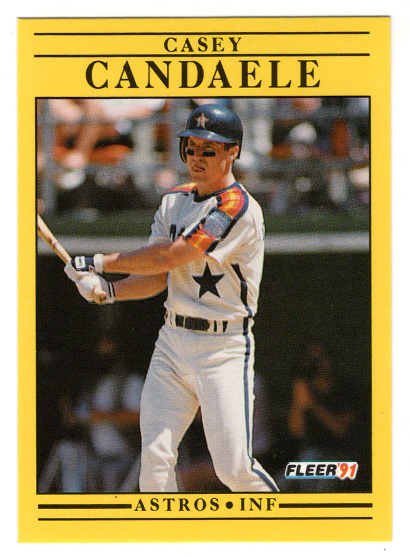 Casey Candaele - Houston Astros (MLB Baseball Card) 1991 Fleer # 501 Mint