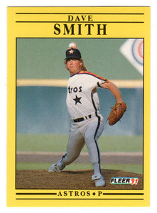 Dave Smith - Houston Astros (MLB Baseball Card) 1991 Fleer # 517 Mint