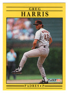 Greg W. Harris - San Diego Padres (MLB Baseball Card) 1991 Fleer # 531 Mint