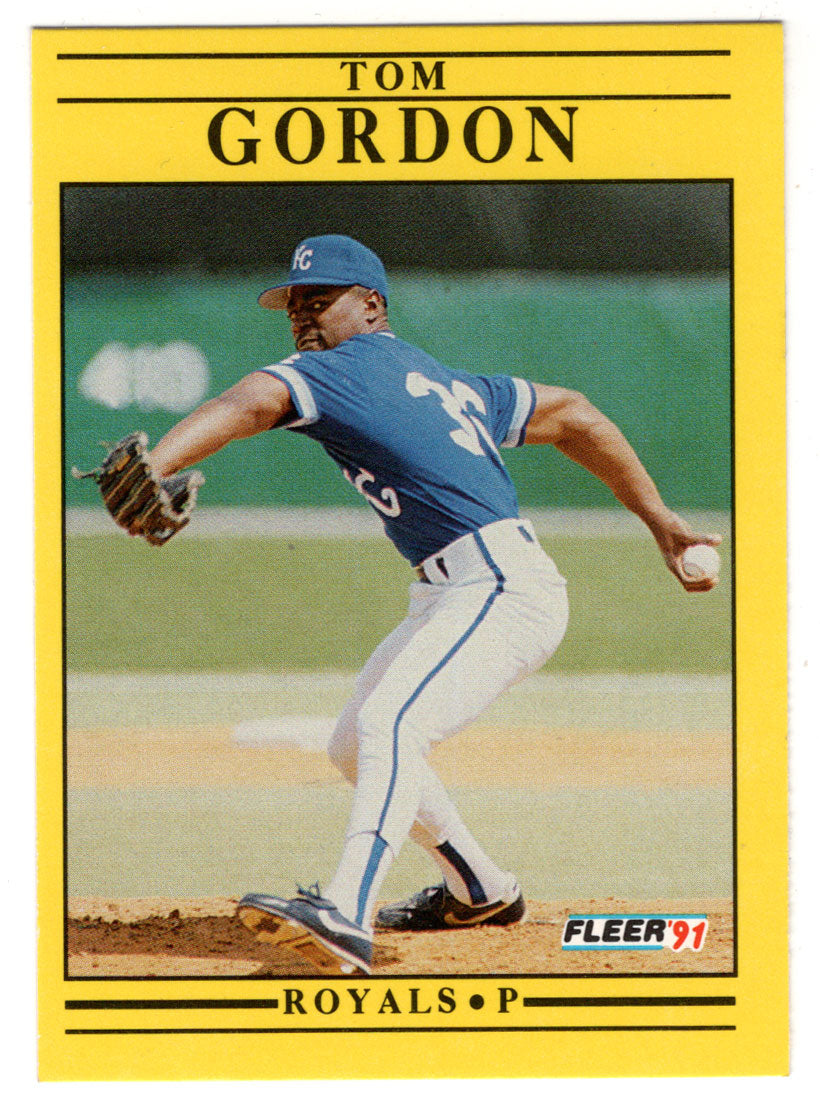 Tom Gordon - Kansas City Royals (MLB Baseball Card) 1991 Fleer # 559 Mint
