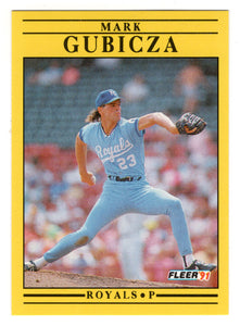 Mark Gubicza - Kansas City Royals (MLB Baseball Card) 1991 Fleer # 560 Mint