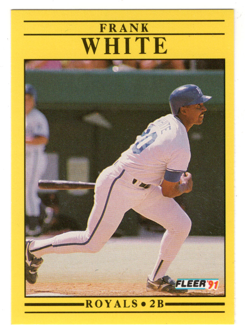Frank White - Kansas City Royals (MLB Baseball Card) 1991 Fleer # 574 Mint
