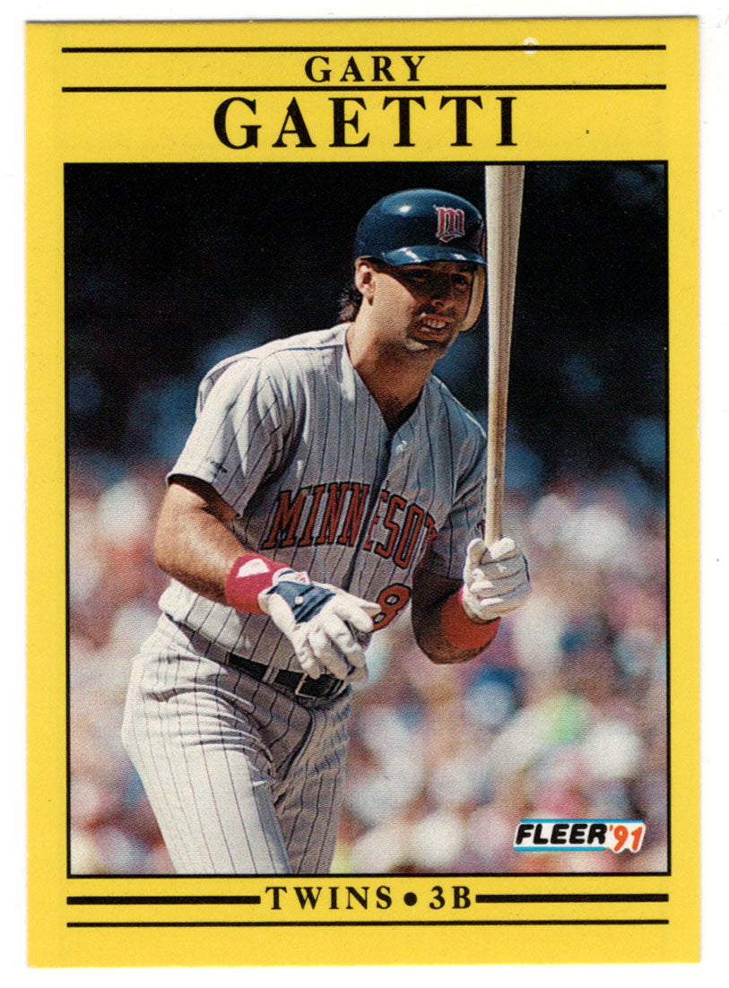 Gary Gaetti - Minnesota Twins (MLB Baseball Card) 1991 Fleer # 609 Mint