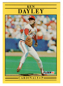 Ken Dayley - St. Louis Cardinals (MLB Baseball Card) 1991 Fleer # 630 Mint