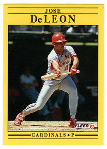 Jose DeLeon - St. Louis Cardinals (MLB Baseball Card) 1991 Fleer # 631 Mint