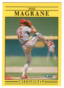 Joe Magrane - St. Louis Cardinals (MLB Baseball Card) 1991 Fleer # 638 Mint