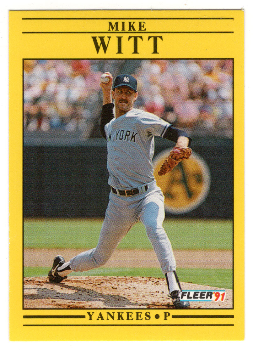 Mike Witt - New York Yankees (MLB Baseball Card) 1991 Fleer # 680 Mint