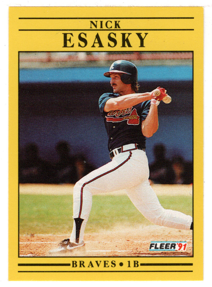 Nick Esasky - Atlanta Braves (MLB Baseball Card) 1991 Fleer # 687 Mint