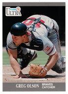 Greg Olson - Atlanta Braves (MLB Baseball Card) 1991 Fleer Ultra # 9 Mint