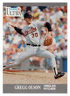 Gregg Olson - Baltimore Orioles (MLB Baseball Card) 1991 Fleer Ultra # 21 Mint