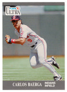 Carlos Baerga - Cleveland Indians (MLB Baseball Card) 1991 Fleer Ultra # 103 Mint (Error # 106)