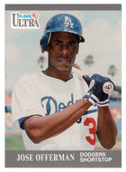 Jose Offerman - Los Angeles Dodgers (MLB Baseball Card) 1991 Fleer Ultra # 167 Mint