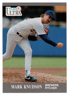 Mark Knudson - Milwaukee Brewers  (MLB Baseball Card) 1991 Fleer Ultra # 176 Mint