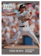 Todd Burns - Oakland Athletics (MLB Baseball Card) 1991 Fleer Ultra # 243 Mint