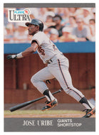 Jose Uribe - San Francisco Giants (MLB Baseball Card) 1991 Fleer Ultra # 330 Mint