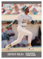 Ernest Riles - Oakland Athletics (MLB Baseball Card) 1991 Fleer Ultra Update # U-47 Mint