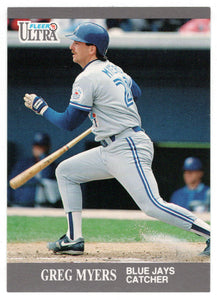 Greg Myers - Toronto Blue Jays (MLB Baseball Card) 1991 Fleer Ultra Update # U-62 Mint