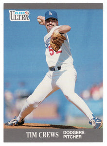 Tim Crews - Los Angeles Dodgers (MLB Baseball Card) 1991 Fleer Ultra Update # U-87 Mint
