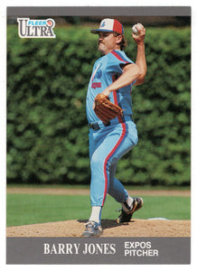 Barry Jones - Montreal Expos (MLB Baseball Card) 1991 Fleer Ultra Update # U-91 Mint