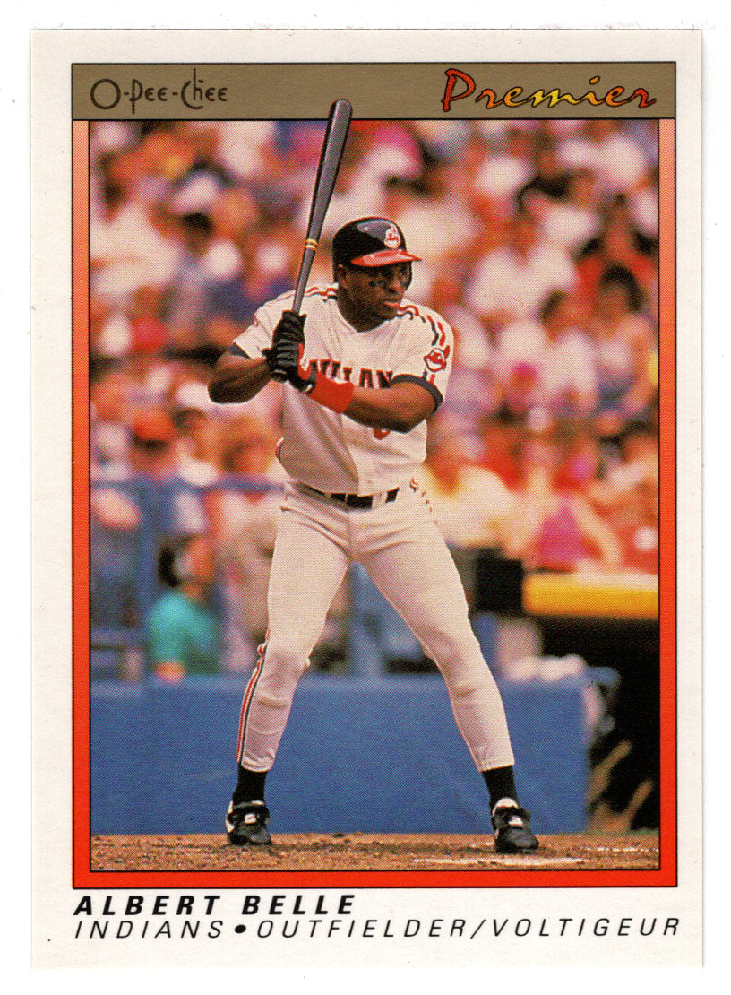 Albert Belle - Cleveland Indians (MLB Baseball Card) 1991 O-Pee-Chee Premier # 8 NM/MT