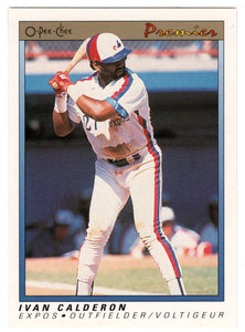Ivan Calderon - Montreal Expos (MLB Baseball Card) 1991 O-Pee-Chee Premier # 17 NM/MT