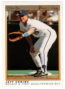 Jeff Conine RC - Kansas City Royals (MLB Baseball Card) 1991 O-Pee-Chee Premier # 26 NM/MT