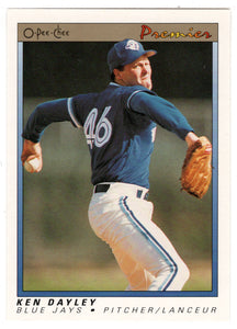 Ken Dayley - Toronto Blue Jays (MLB Baseball Card) 1991 O-Pee-Chee Premier # 32 NM/MT
