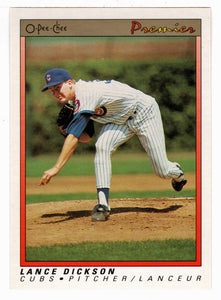 Lance Dickson RC - Chicago Cubs (MLB Baseball Card) 1991 O-Pee-Chee Premier # 35 NM/MT