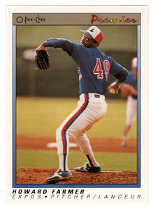 Howard Farmer - Montreal Expos (MLB Baseball Card) 1991 O-Pee-Chee Premier # 40 NM/MT
