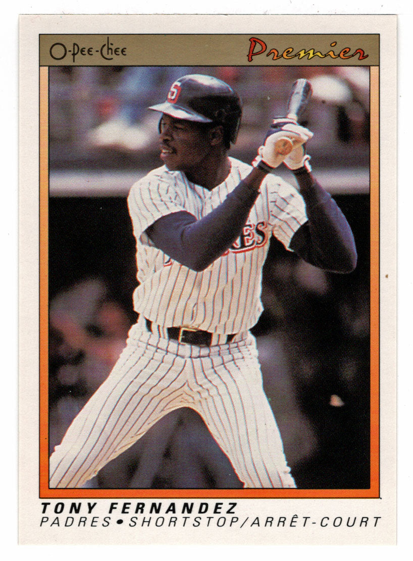 Tony Fernandez - San Diego Padres (MLB Baseball Card) 1991 O-Pee-Chee Premier # 43 NM/MT