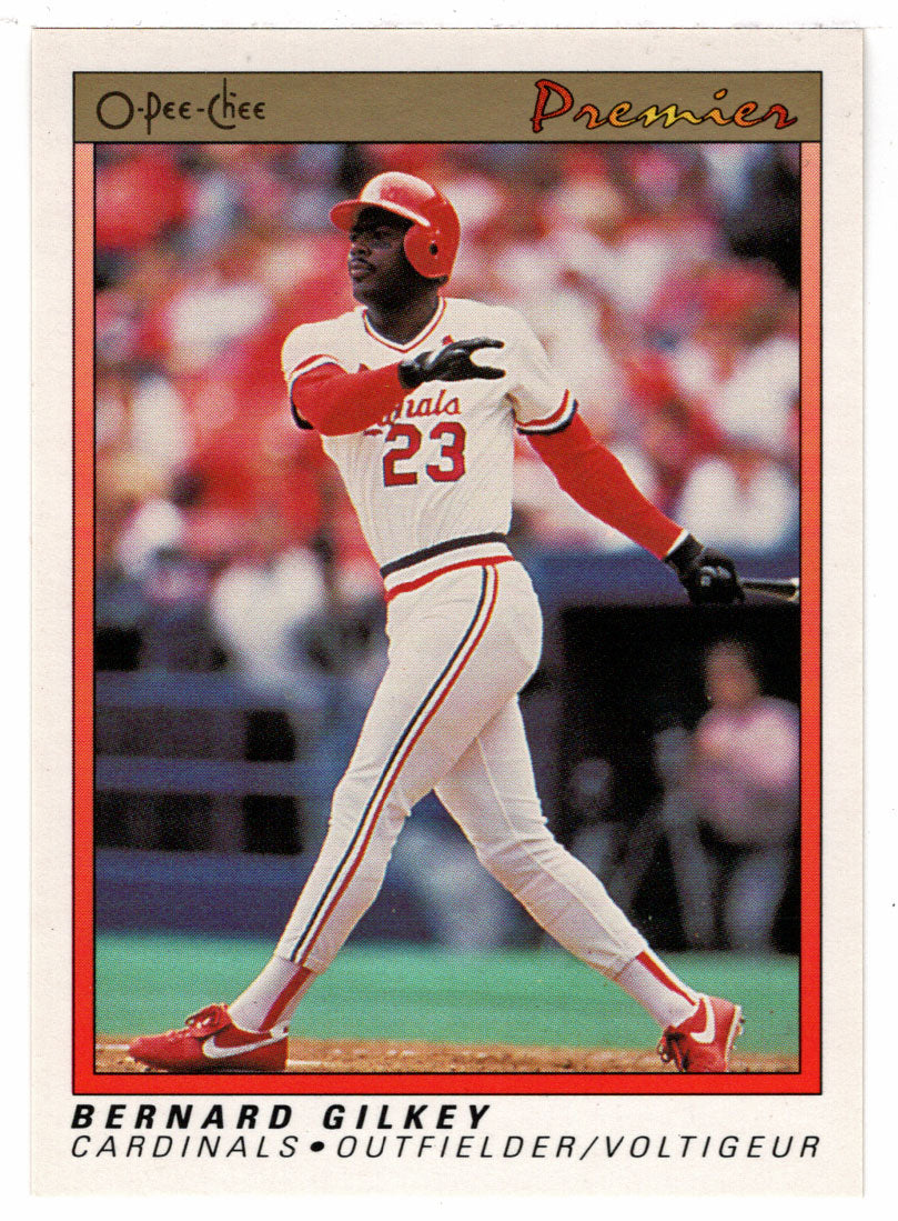 Bernard Gilkey - St. Louis Cardinals (MLB Baseball Card) 1991 O-Pee-Chee Premier # 51 NM/MT