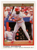 Pedro Guerrero - St. Louis Cardinals (MLB Baseball Card) 1991 O-Pee-Chee Premier # 58 NM/MT
