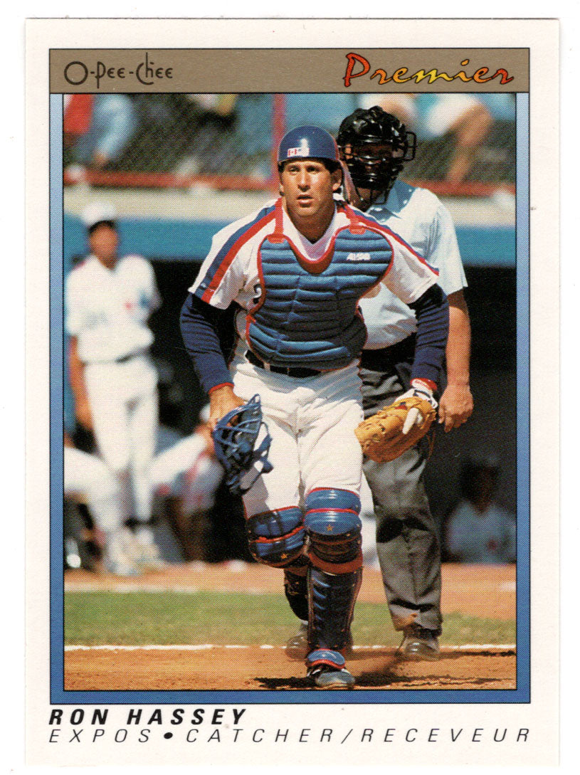 Ron Hassey - Montreal Expos (MLB Baseball Card) 1991 O-Pee-Chee Premier # 61 NM/MT