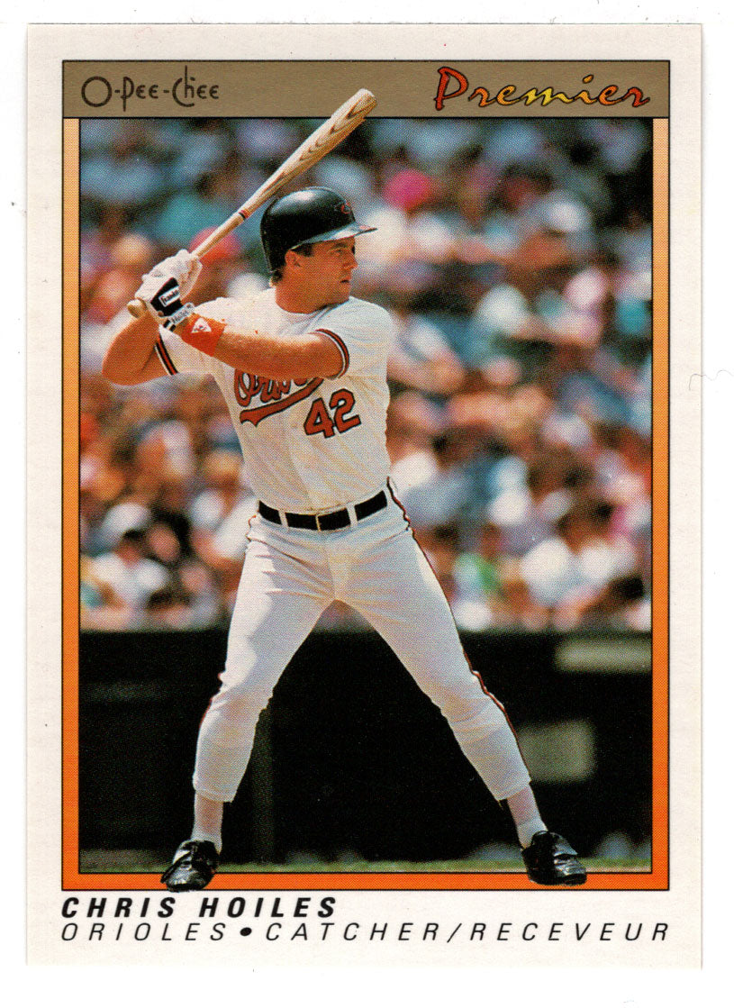 Chris Hoiles - Baltimore Orioles (MLB Baseball Card) 1991 O-Pee-Chee Premier # 65 NM/MT