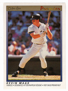 Kevin Maas - New York Yankees (MLB Baseball Card) 1991 O-Pee-Chee Premier # 74 NM/MT