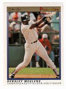 Hensley Meulens - New York Yankees (MLB Baseball Card) 1991 O-Pee-Chee Premier # 80 NM/MT