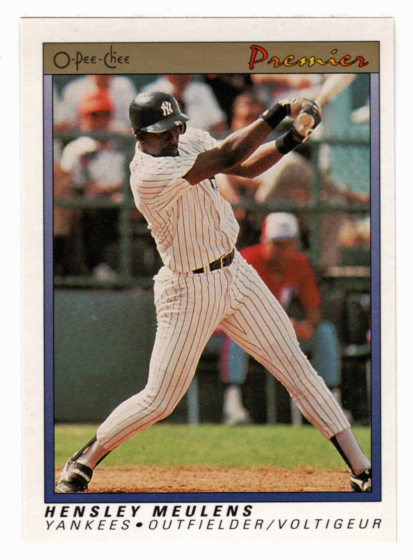 Hensley Meulens - New York Yankees (MLB Baseball Card) 1991 O-Pee-Chee Premier # 80 NM/MT