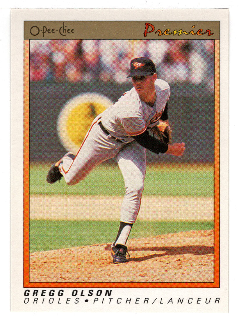 Gregg Olson - Baltimore Orioles (MLB Baseball Card) 1991 O-Pee-Chee Premier # 93 NM/MT