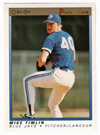 Mike Timlin RC - Toronto Blue Jays  (MLB Baseball Card) 1991 O-Pee-Chee Premier # 122 NM/MT